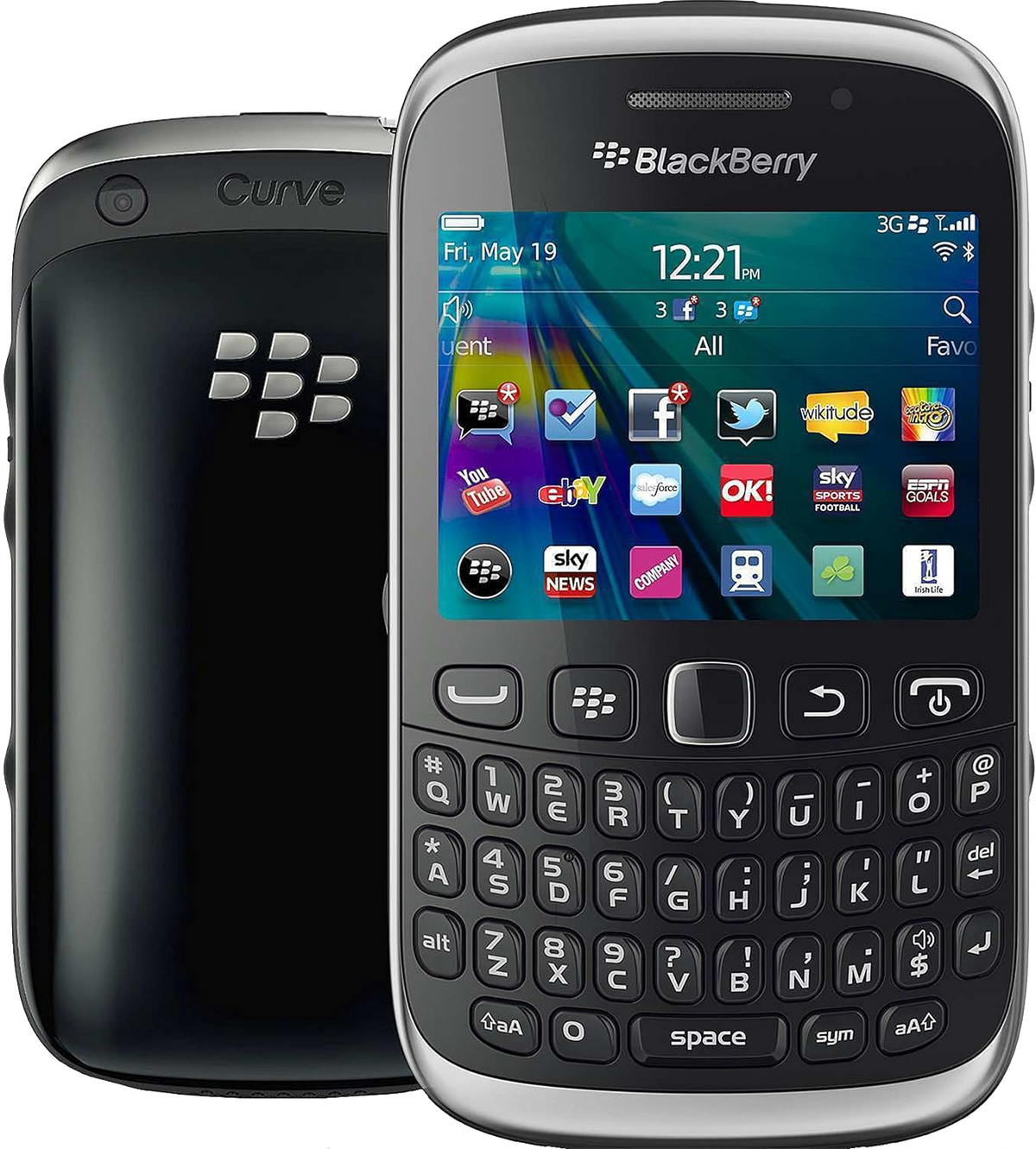 BlackBerry Curve 9320 schwarz - Ohne Vertrag