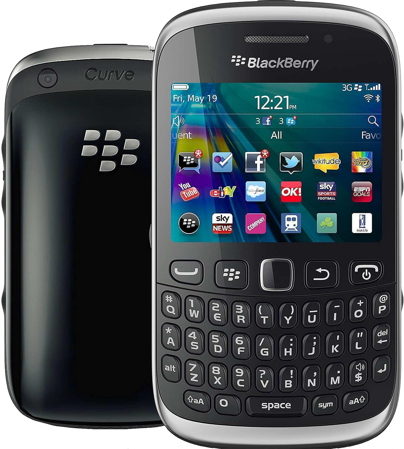 BlackBerry Curve 9320 schwarz - Ohne Vertrag