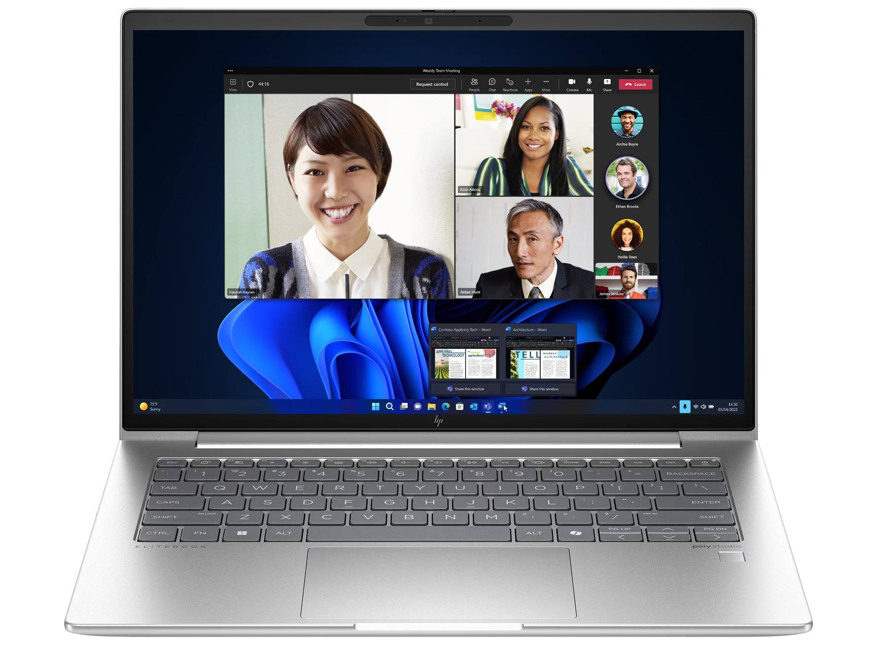HP EliteBook 640 G11 14" 2024 WUXGA Ultra 5 135U 32 GB / 512 GB W11Pro QWERTZ Silber Renew - Ohne Vertrag