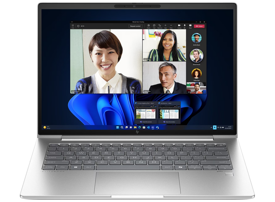 HP EliteBook 645 G11 14" 2024 WUXGA Ryzen 5 7535U 16 GB / 256 GB SSD W11Pro QWERTZ Silber Renew - Ohne Vertrag