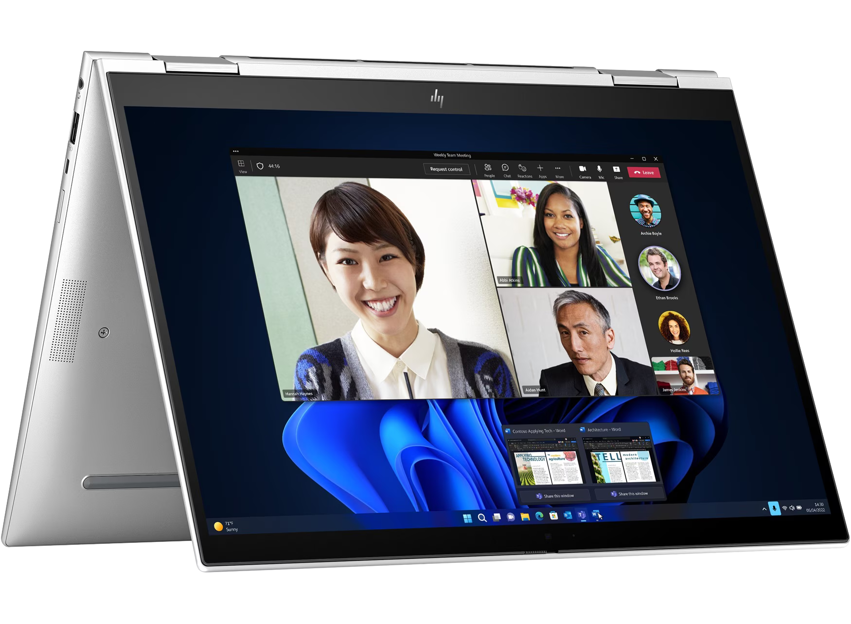 HP Elite x360 830 G11 13" 2024 WUXGA TS Ultra 7 165U 32 GB / 512 GB SSD W11Pro QWERTZ Renew - Ohne Vertrag