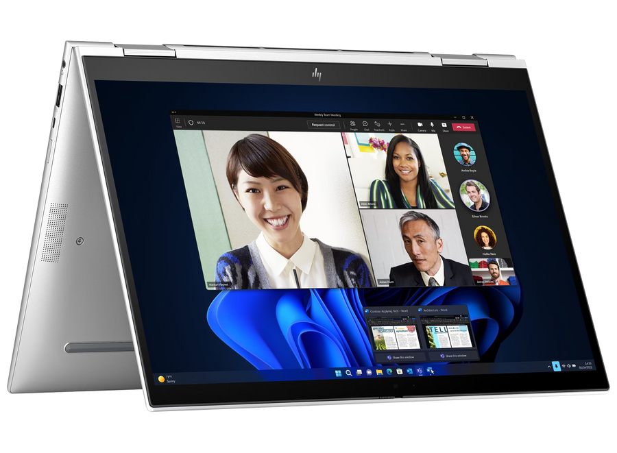 HP Elite x360 830 G11 4G 13" 2024 WUXGA TS Ultra 5 125U 16 GB / 256 GB SSD W11Pro QWERTZ Silber Renew - Ohne Vertrag