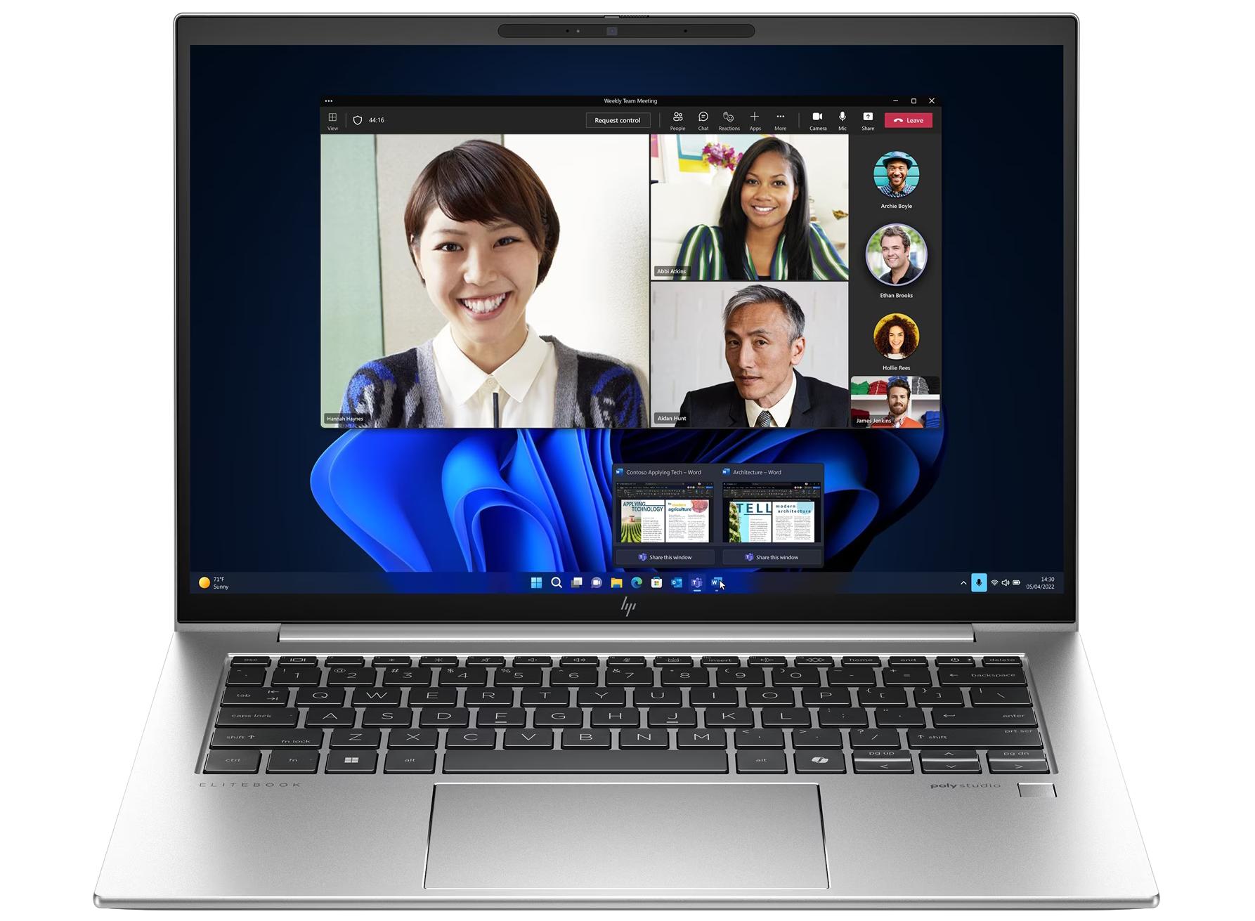 HP EliteBook 840 G11 14" 2024 WUXGA Ultra 5 125H 32 GB / 1 TB SSD W11Pro QWERTY Silber Renew - Ohne Vertrag