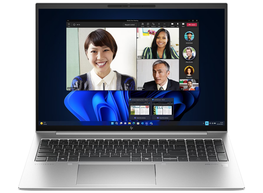 HP EliteBook 865 G11 4G 16" 2024 WUXGA Ryzen 7 8840U 16 GB / 512 GB W11Pro QWERTZ Silber Renew - Ohne Vertrag