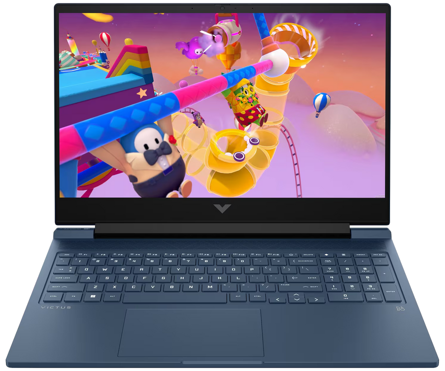 HP Victus Gaming 16-r1753ng 16" 2024 FHD i5-14500HX 16 GB / 512 GB SSD RTX 4050 W11H QWERTZ Blau Renew - Ohne Vertrag