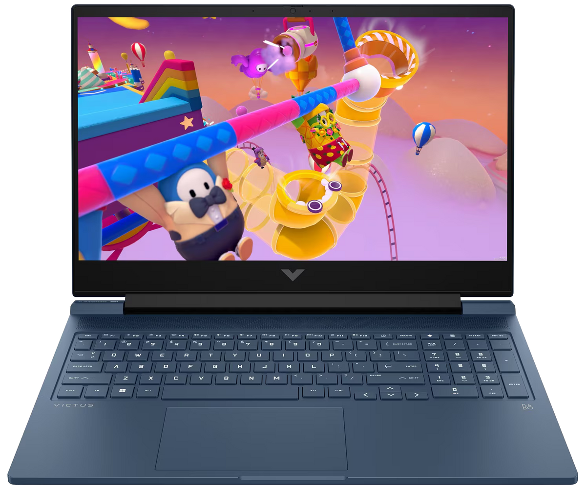 HP Victus Gaming 16-r1753ng 16" 2024 FHD i5-14500HX 16 GB / 512 GB SSD RTX 4050 W11H QWERTZ Blau Renew - Ohne Vertrag