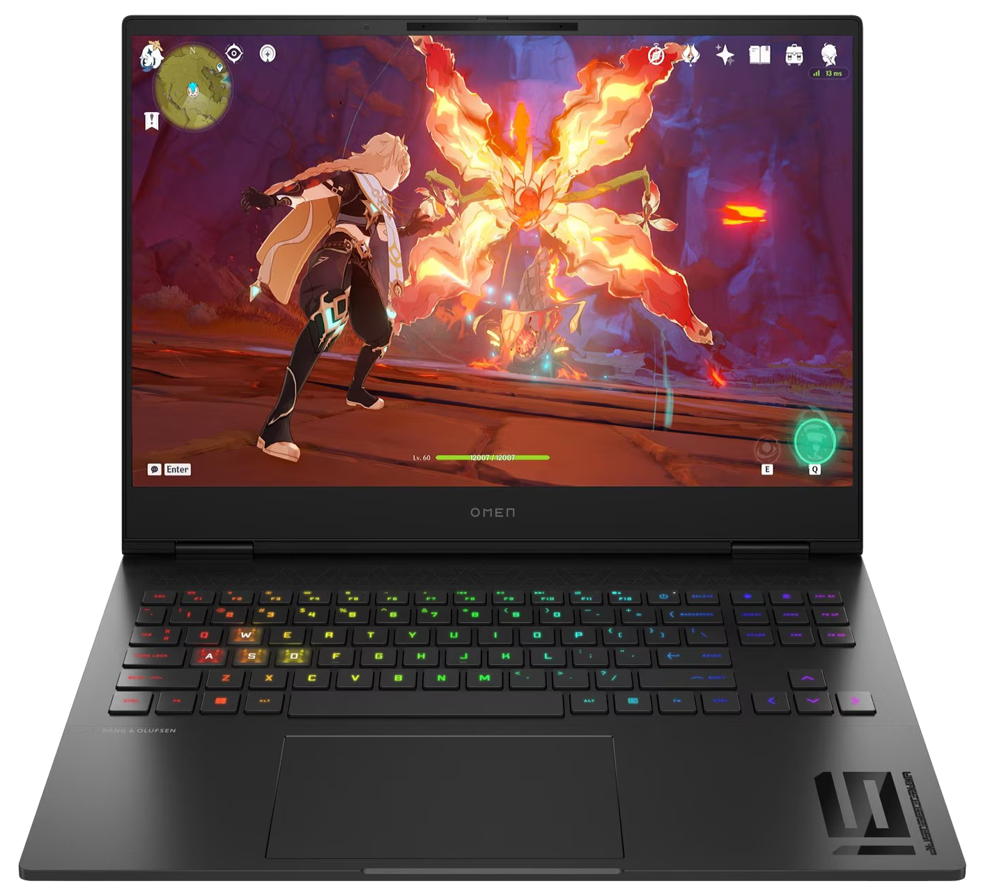 HP OMEN Transcend 16-u1797ng 16" 2024 2.5K i9-14900HX 32 GB / 1 TB SSD RTX4070 W11H QWERTZ Schwarz Renew - Ohne Vertrag