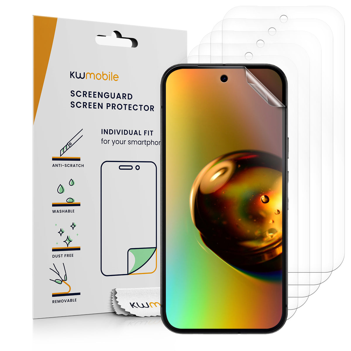 6x Folie kristallklar für Google Pixel 9a