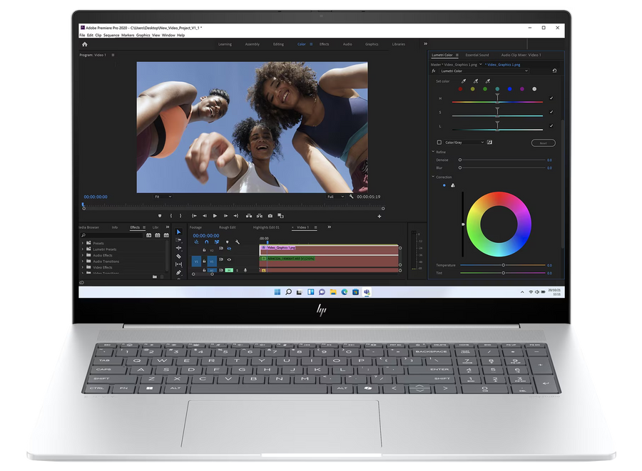 HP Envy 17-da0471ng 17,3" 2024 FHD Ultra 7 155U 32 GB / 2 TB SSD RTX 3050 4GB W11Pro QWERTZ Silber Renew - Ohne Vertrag