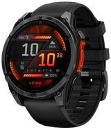 Garmin fenix 8 47mm AMOLED Schwarz/Schiefergrau Silikon-Armband - Ohne Vertrag