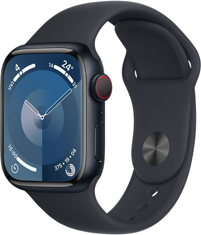 Watch 9 LTE Alu 41mm Sportarmband Mitternacht M/L MRHT3 Differenzbesteuert