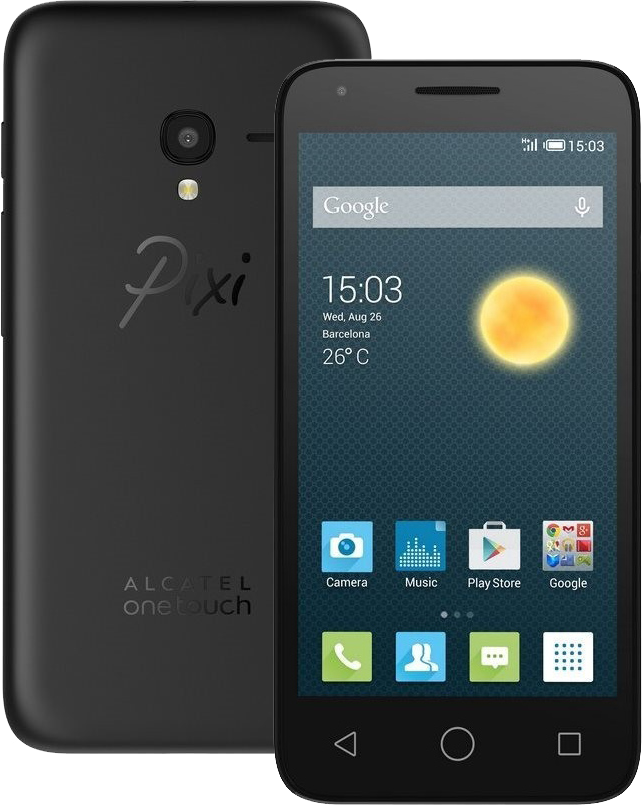 Alcatel Onetouch Pixi 3 Dual-SIM schwarz - Ohne Vertrag