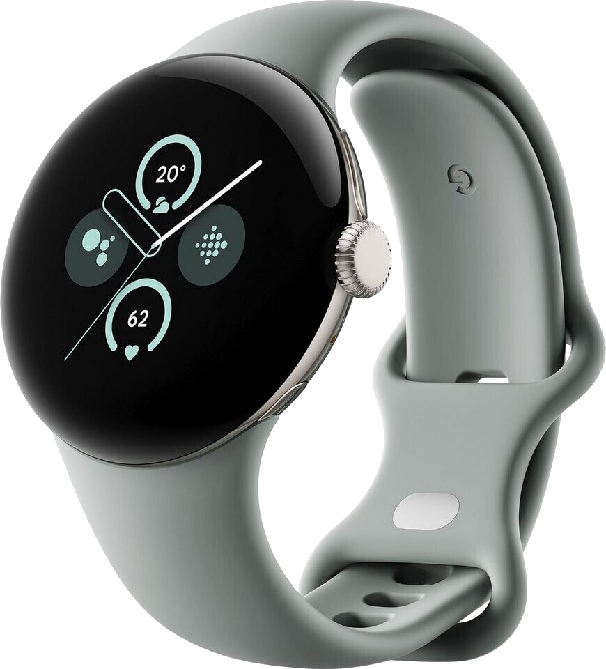 Google Pixel Watch 2 Bluetooth Champagne Gold Sportarmband Hazel - Ohne Vertrag