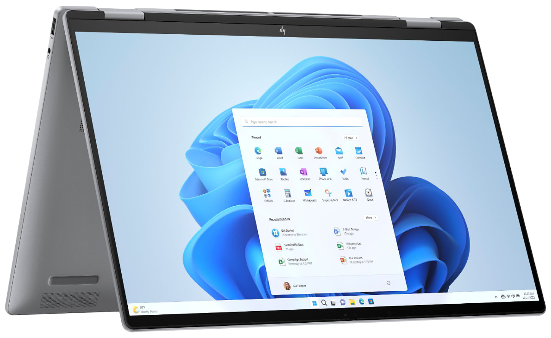 HP Envy x360 16-ad0901ng 16" 2024 WUXGA Ryzen 7 8840HS 16 GB / 512 GB SSD W11H QWERTZ Silber Renew - Ohne Vertrag