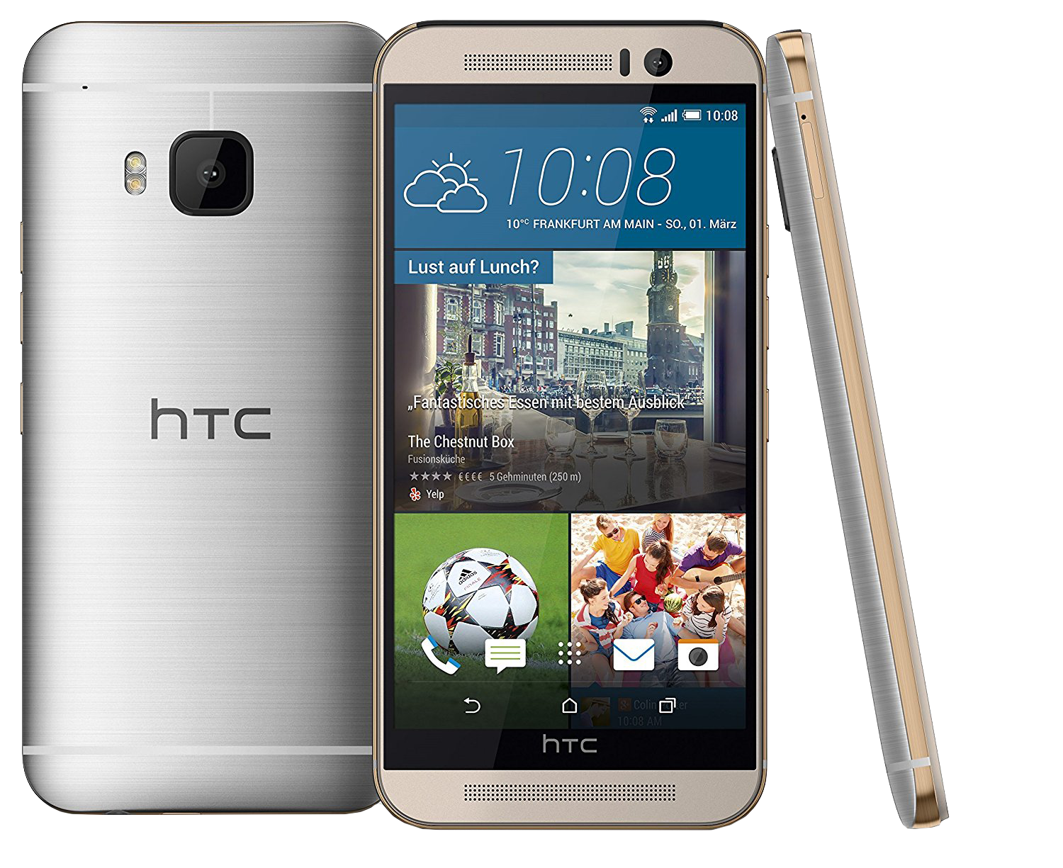 HTC One M9 Gold On Silver - Ohne Vertrag