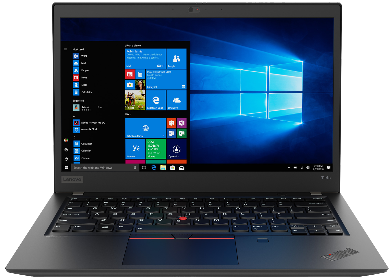 Lenovo Thinkpad T14s R5 Pro 4650U 8/256 GB 20UJS1H207 schwarz - Onhe Vertrag