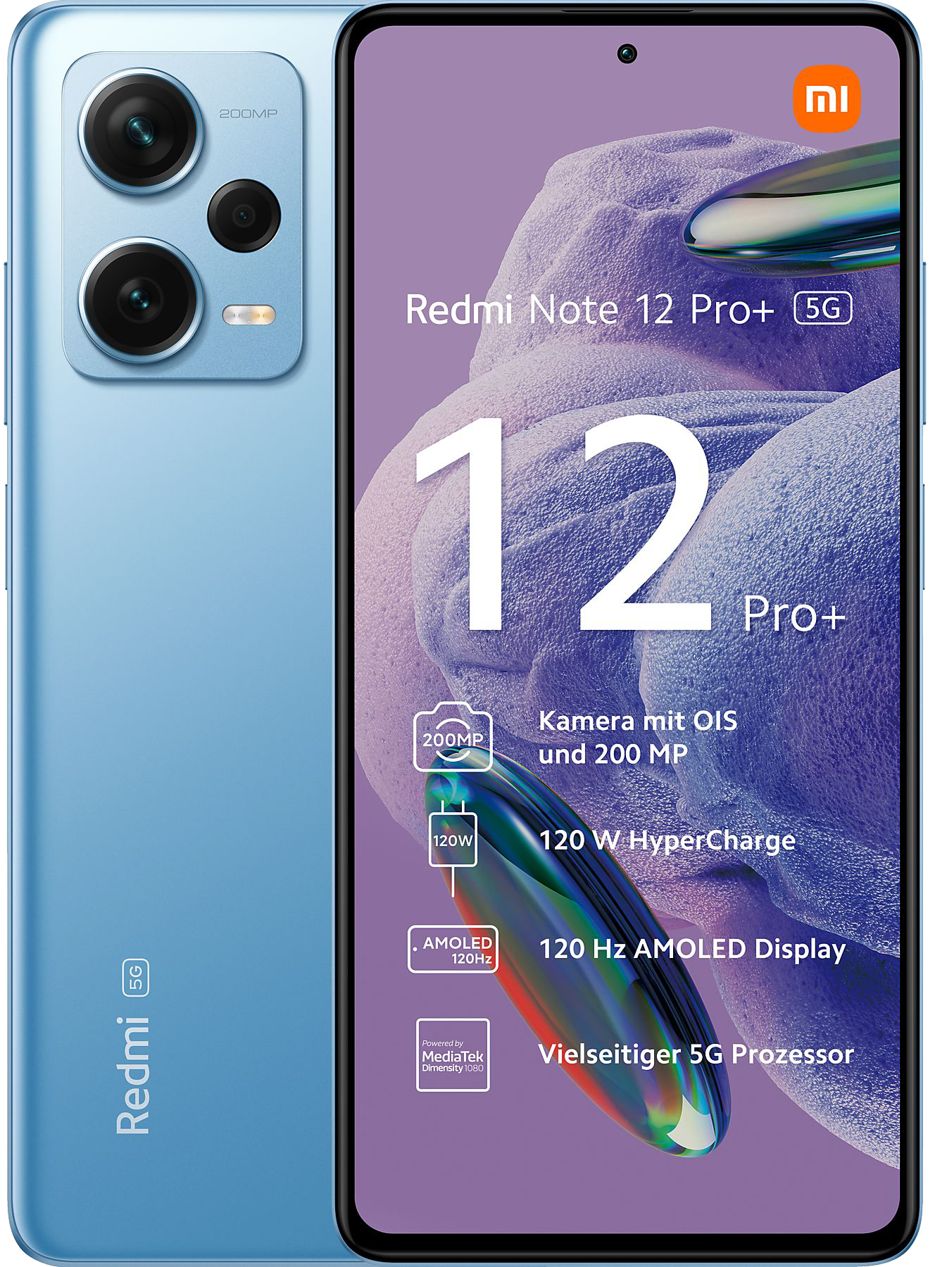 Xiaomi Redmi Note 12 Pro+ 5G Dual-SIM blau - Ohne Vertrag
