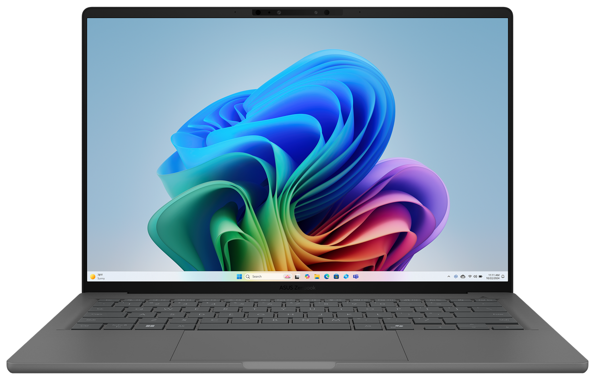 Asus Zenbook A14 14" 2025 WUXGA Snapdragon X1-26-100 32 GB / 1 TB SSD W11H XUX3407QA-QD361WS QWERTZ Grau - Ohne Vertrag