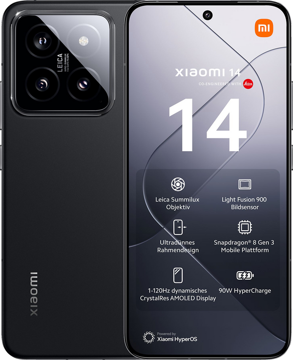 Xiaomi 14 5G Dual-SIM schwarz - Ohne Vertrag