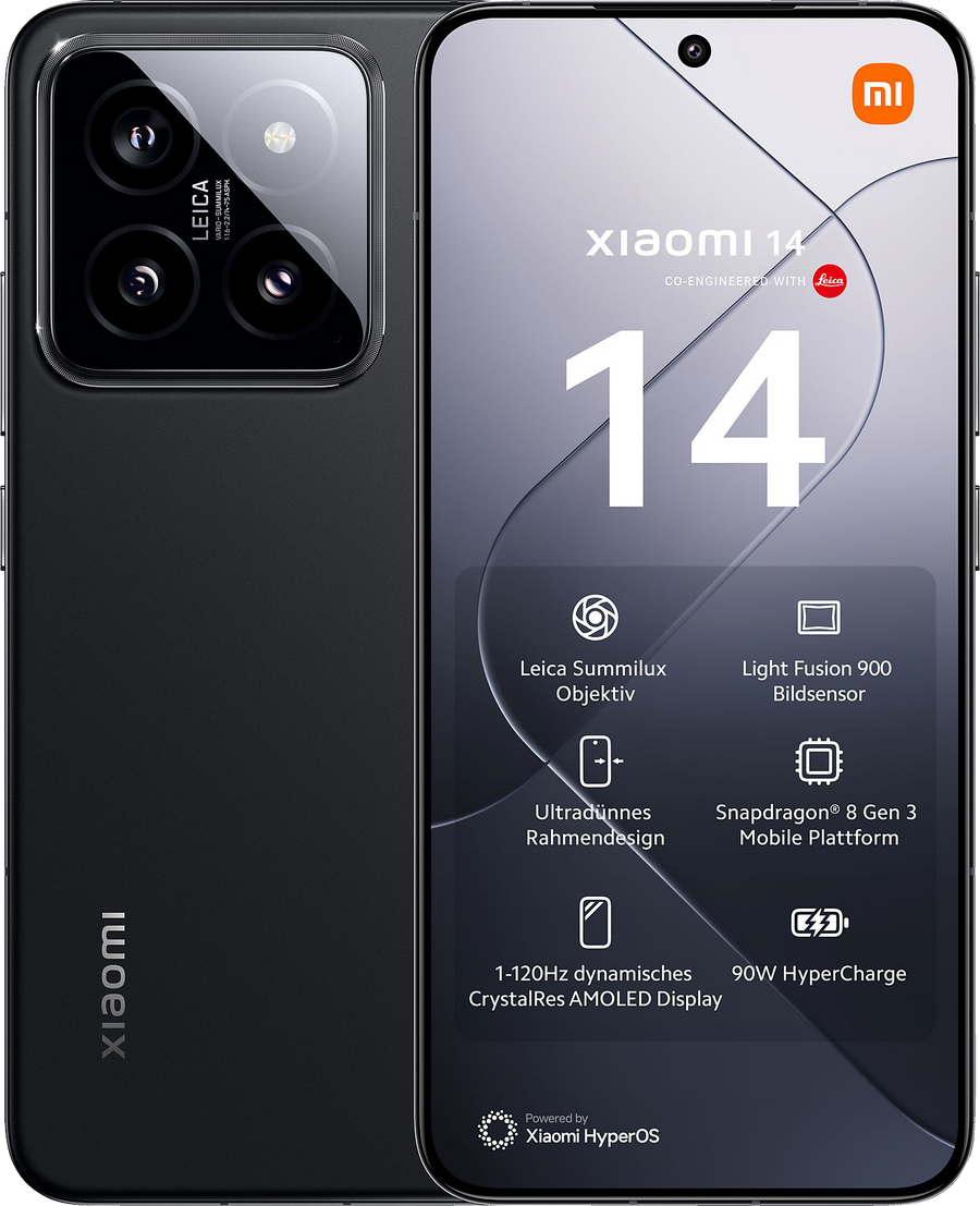 Xiaomi 14 5G Dual-SIM schwarz - Ohne Vertrag