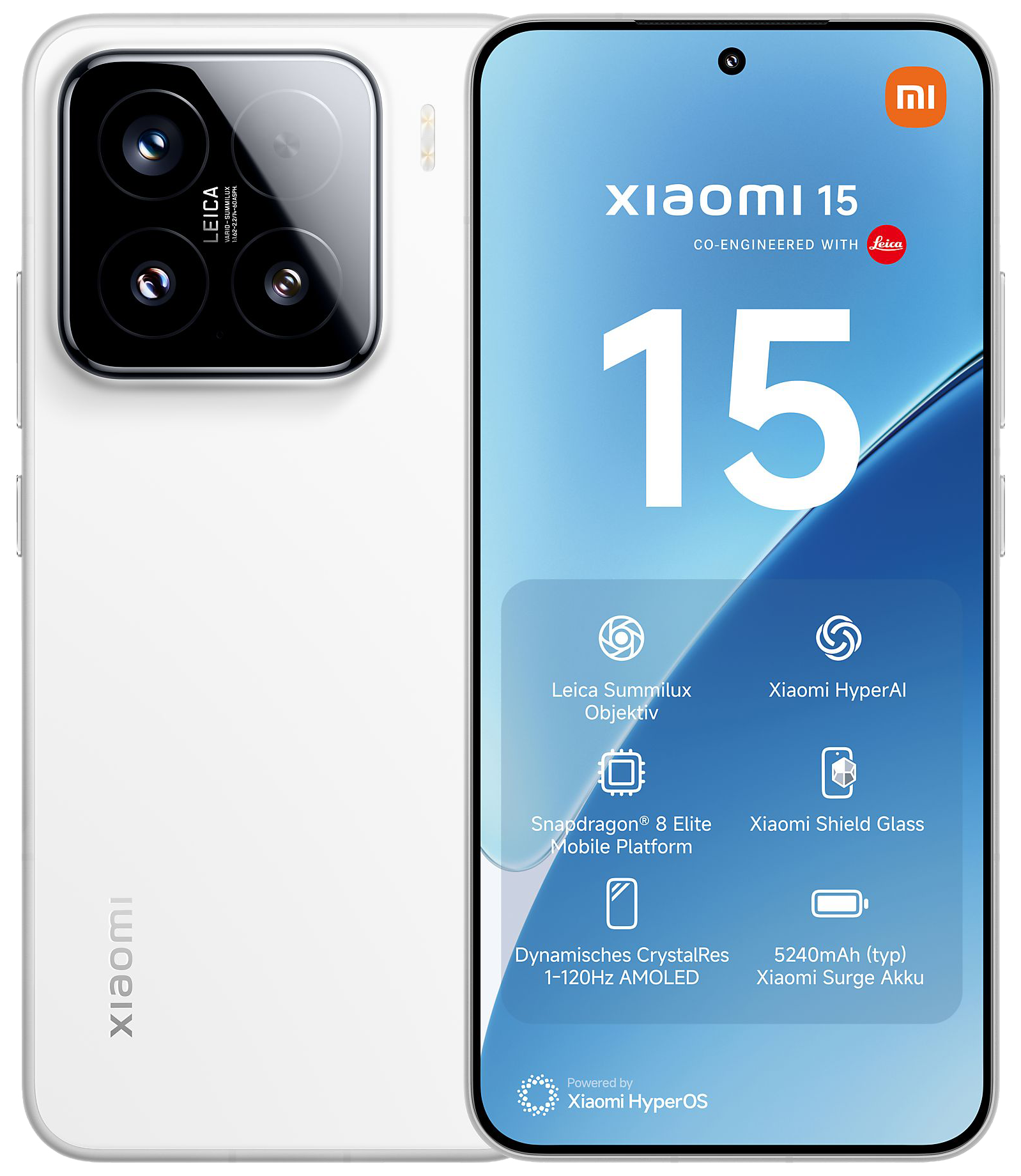Xiaomi 15 5G Dual-SIM weiß - Ohne Vertrag