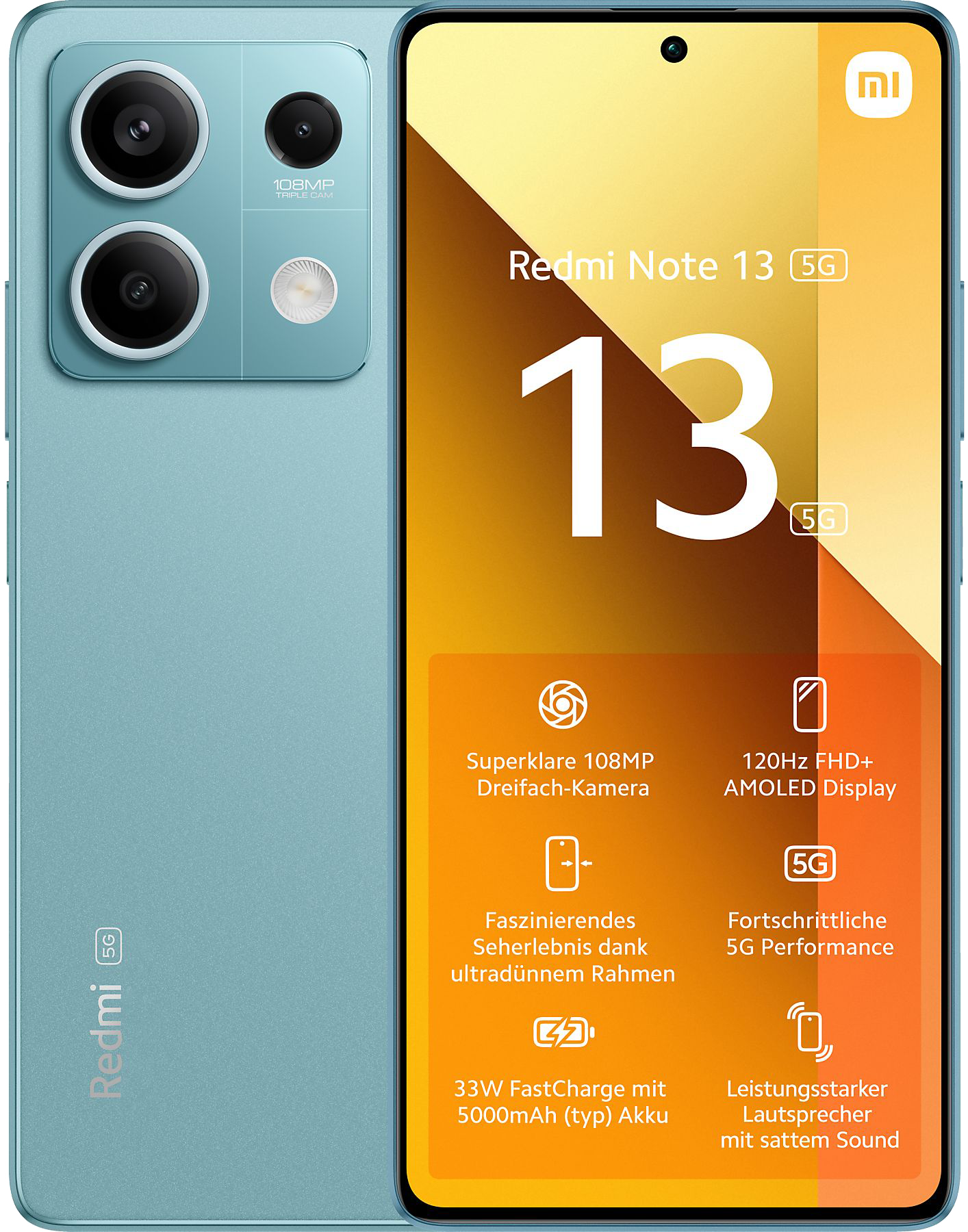 Xiaomi Redmi Note 13 5G Dual-SIM blau  - Ohne Vertrag
