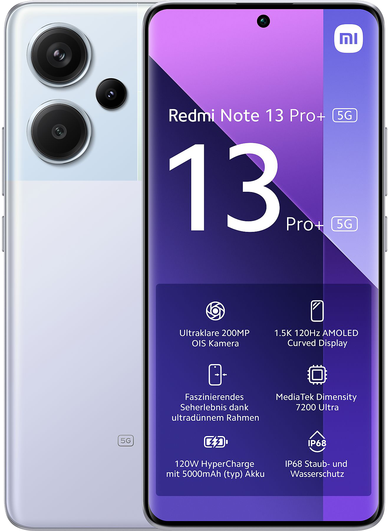 Xiaomi Redmi Note 13 Pro+ 5G Dual-SIM lila - Ohne Vertrag