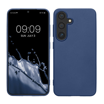 TPU Hülle für Samsung Galaxy S25 in Metallic Blau