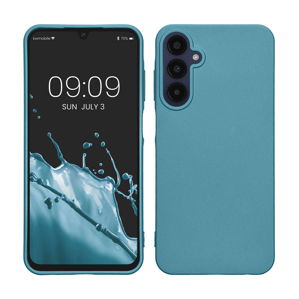 TPU Hülle für Samsung Galaxy A25 in Metallic Karibikblau