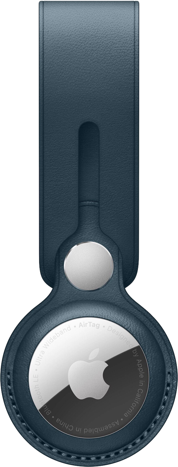 Apple AirTag Anhänger aus Leder blau - Ohne Vertrag