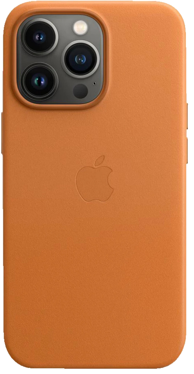 Apple Leder Case mit MagSafe (iPhone 13 Pro) braun - Onhe Vertrag