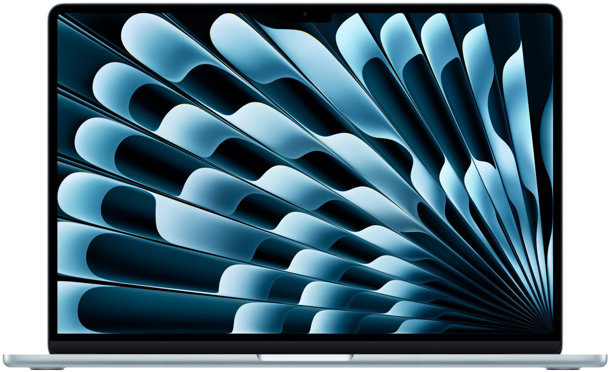 Apple MacBook Air 15" 2025 M4 10-Core GPU 16 GB / 256 GB SSD macOS Sequoia MC7A4D/A QWERTZ Himmelblau - Ohne Vertrag