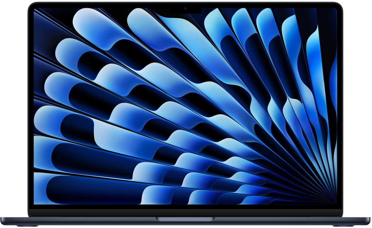 Apple MacBook Air 15" 2025 M4 10-Core GPU 16 GB / 256 GB SSD macOS Sequoia MW1L3D/A QWERTZ Mitternacht - Ohne Vertrag