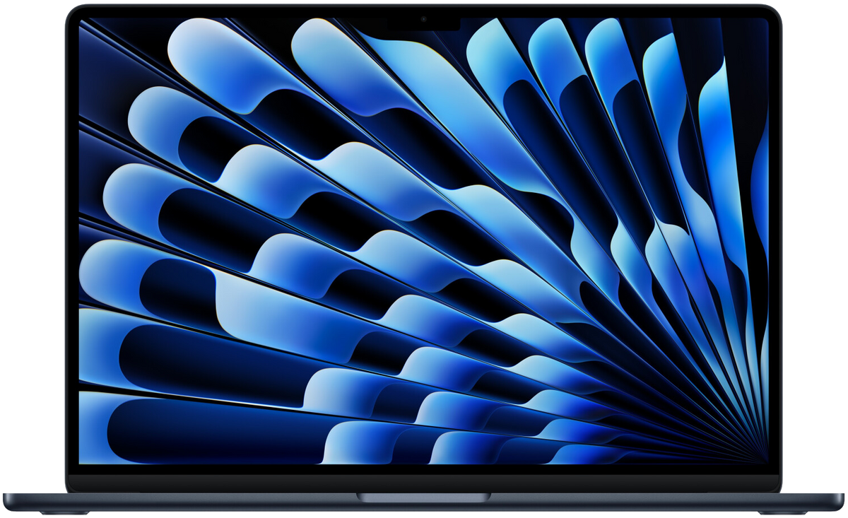 Apple MacBook Air 15" 2025 M4 10-Core GPU 16 GB / 512 GB macOS Sequoia MW1M3D/A QWERTZ Mitternacht - Ohne Vertrag