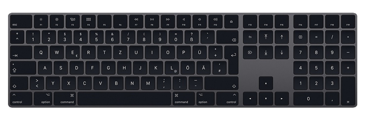 Apple Magic Keyboard with Numeric Keypad (DE) spacegrau - Onhe Vertrag