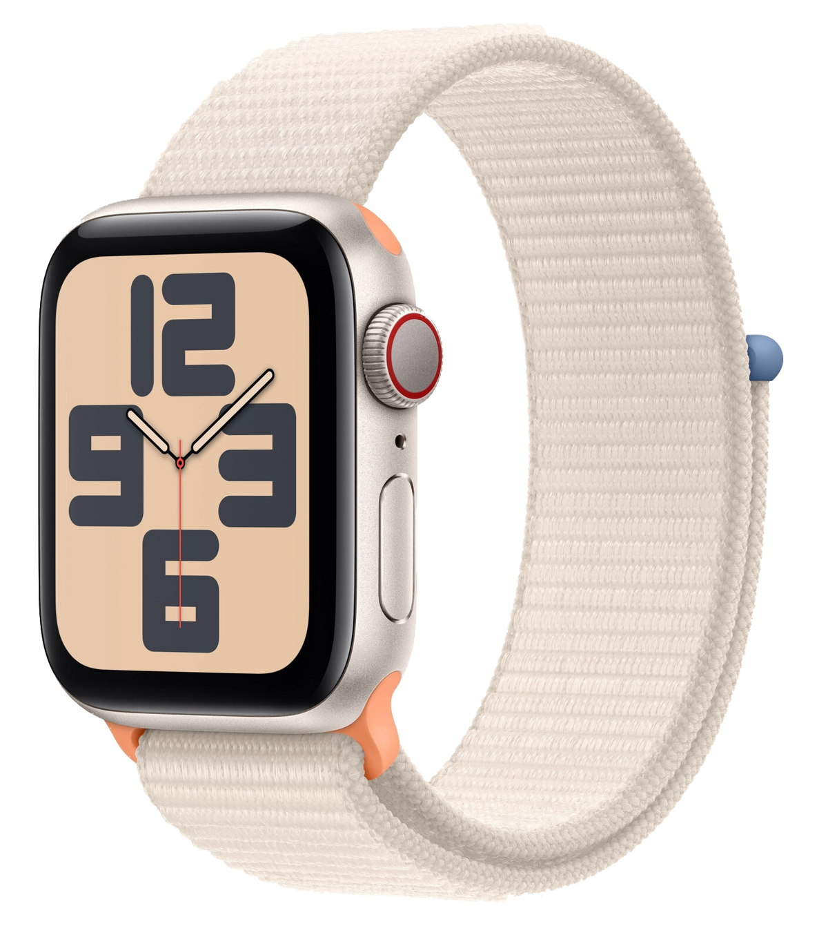 Apple Watch SE 2022 LTE Polarstern Alu 40mm Sport Loop Polarstern MRG43 - Ohne Vertrag