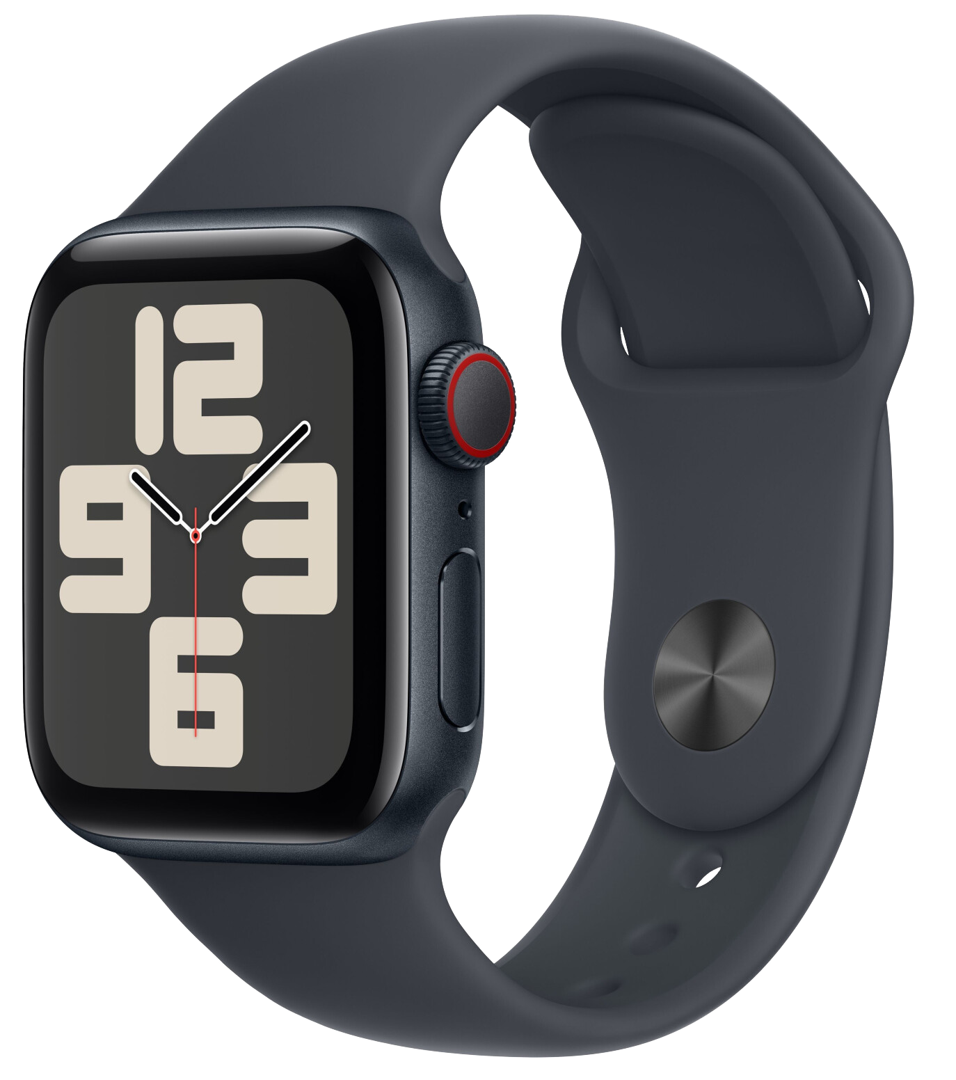 Apple Watch SE 2022 GPS Alu 40mm Sportarmband Mitternacht S/M MXE73 - Ohne Vertrag