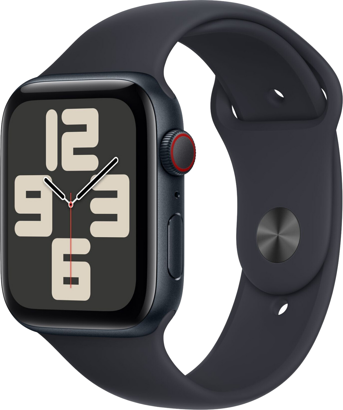 Apple Watch SE 2022 LTE Mitternacht Alu 44mm Sportarmband Mitternacht M/L MRH83 - Ohne Vertrag