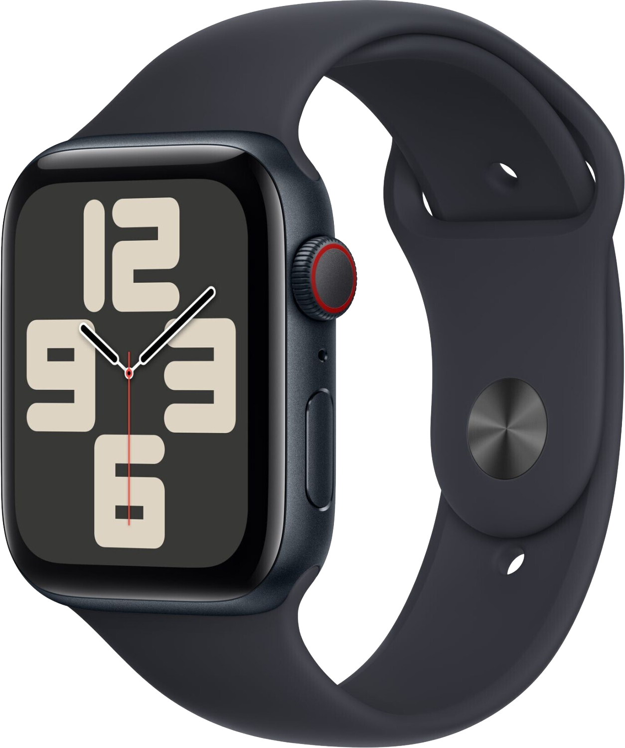 Apple Watch SE 2022 LTE Mitternacht Alu 44mm Sportarmband Mitternacht M/L MRH83 - Ohne Vertrag