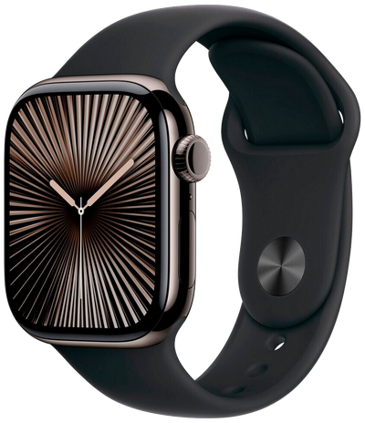 Watch 10 LTE Schiefer Titan 42 SB Schwarz S/M MWXG3