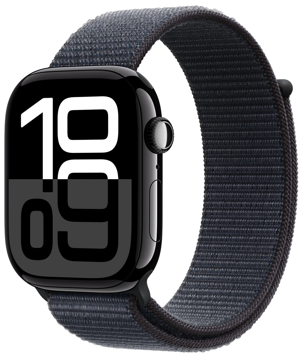 Apple Watch 10 LTE Diamantschwarz Alu 46mm Sport Loop Tinte MWY53 - Ohne Vertrag