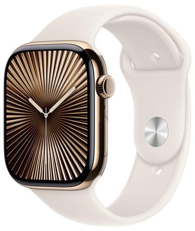 Watch 10 LTE Gold Titan 46mm Sportarmband Polarstern M/L MWYY3