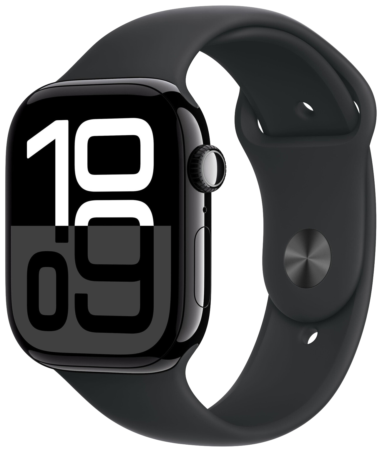 Apple Watch 10 GPS Diamantschwarz Alu 46mm Sportarmband Schwarz S/M MWWP3 - Ohne Vertrag