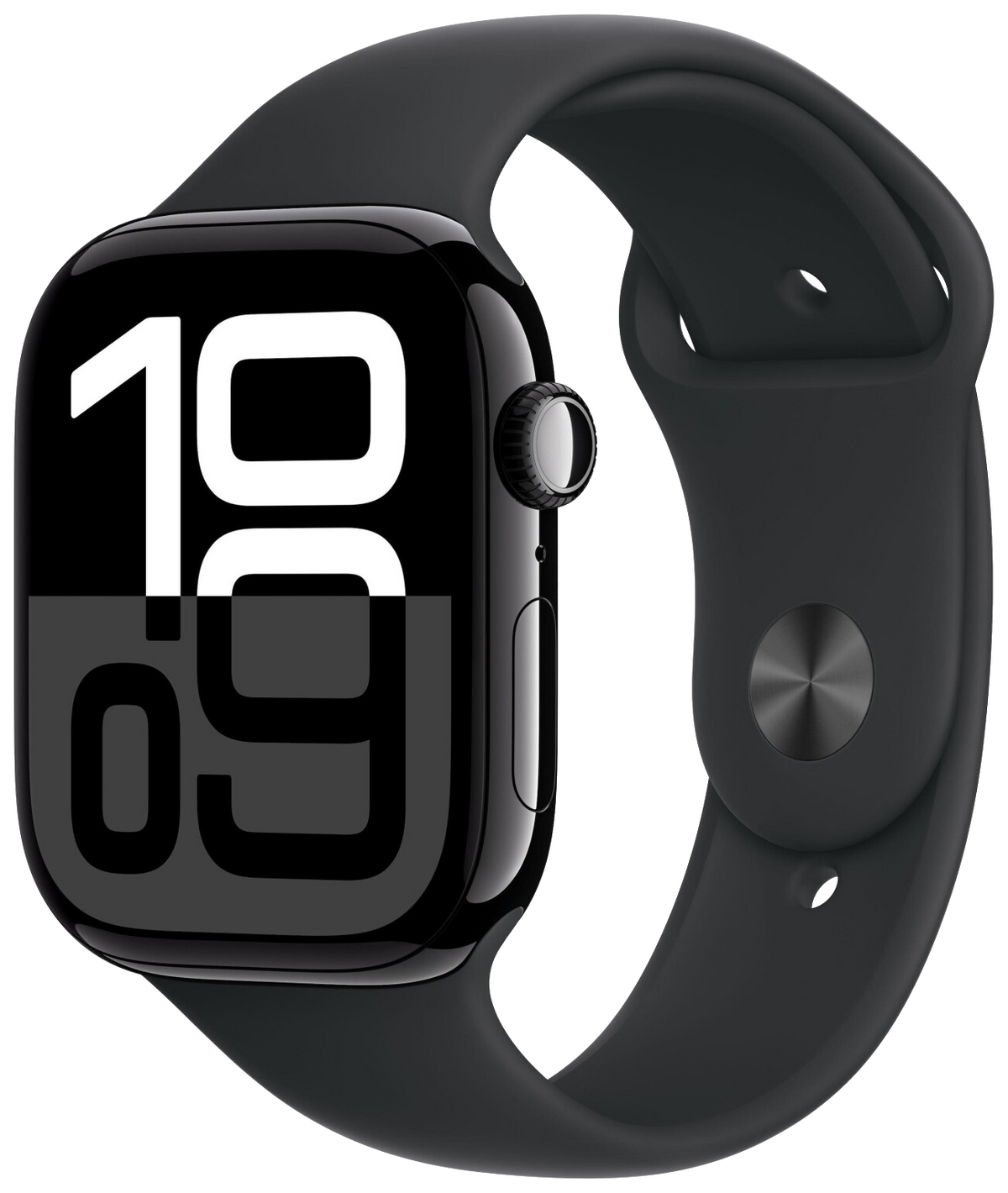 Apple Watch 10 GPS Diamantschwarz Alu 46mm Sportarmband Schwarz S/M MWWP3 - Ohne Vertrag