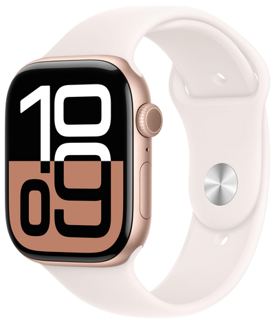 Watch 10 GPS Alu 46mm Sportarmband Blassrosa M/L MWWU3