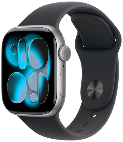 Watch 11 5G Grau Alu 42mm Sportarmband Schwarz S/M MF8A4