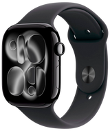 Apple Watch 11 5G Diamantschwarz Alu 46mm Sport Band Schwarz M/L MFC44 - Ohne Vertrag