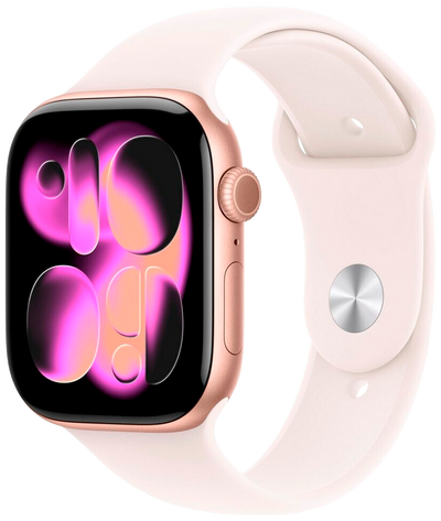 Watch 11 5G Rosé Alu 46 Sportarmband Blassrosa S/M MFCG4