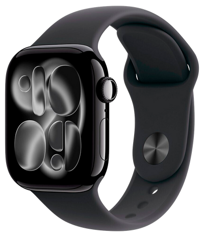 Watch 11 GPS Alu 42mm Sportarmband Schwarz S/M MEQT4