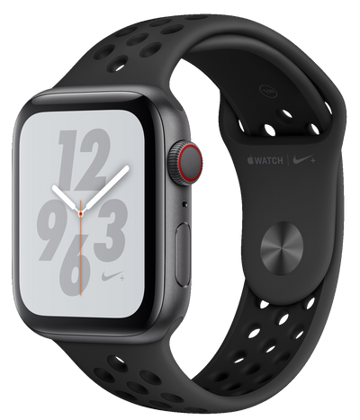 Montre 4 Nike+ LTE gris sidéral 44mm MTXM2 <tc>(régime de taxation sur la marge)</tc>